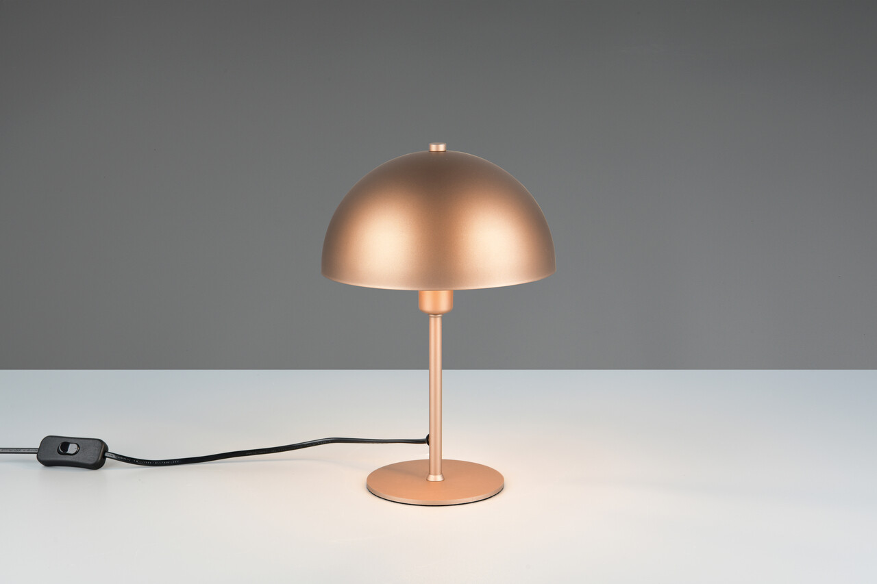 Lampa de masa Nola, TRIO, 20x30.5 cm, 28W, 1x E14, metal, maro - imagine 6